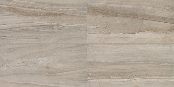 12x24 Famed Natural Marble-Look Polished Smooth Porcelain Tile