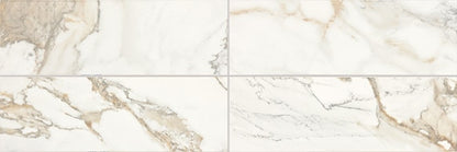 3x12 Divinium Natural Marble-Look Glossy Smooth Porcelain Tile