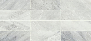 4x12 Gamma Intense Veining Natural Marble-Look Honed Smooth Stone Tile
