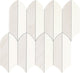 13x14 Eclessia Marble Leaf Mosaic Mixed-Color Polished Smooth Marble Tile
