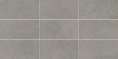 12x24 Indoterra Stepwise Concrete-Look Matte Smooth Porcelain Tile