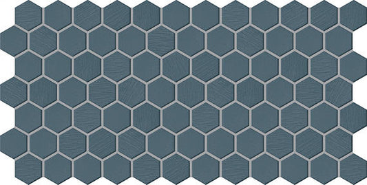 12x24 Keystones Hexagon Mosaic Solid-Color Matte Textured Porcelain Tile