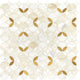 12x12 Lavaliere Ellipse Oval Clover Mosaic Mixed-Color Polished Natural Marble Tile