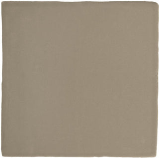Dusty Brown - 5x5 Farrier Natural Solid-Color Satin Smooth Ceramic Tile
