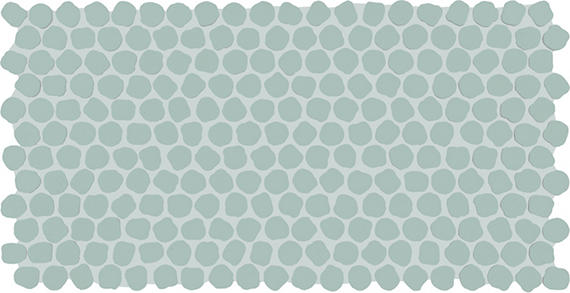 12x22 Keystones Organic Penny Round Mosaic Solid-Color Matte Smooth Porcelain Tile