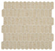 12x12 Statuette Picket Mosaic Marble-Look Matte Smooth Glass Tile