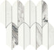 13x14 Eclessia Marble Leaf Mosaic Mixed-Color Polished Smooth Marble Tile