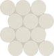 13x13 Indoterra Circle Honeycomb Mosaic Concrete-Look Matte Smooth Porcelain Tile