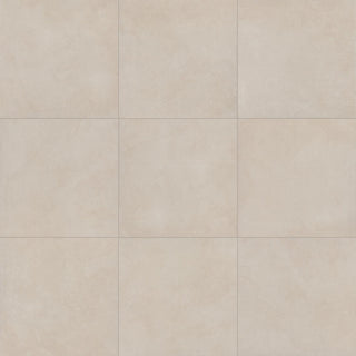 24x24 Indoterra Stepwise Concrete-Look Matte Smooth Porcelain Tile