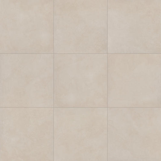 24x24 Indoterra Stepwise Concrete-Look Matte Smooth Porcelain Tile