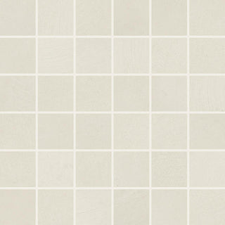 Phosphor White - 12x12 Ironcraft Straight Joint Mosaic Stone-Look Matte Smooth Porcelain Tile