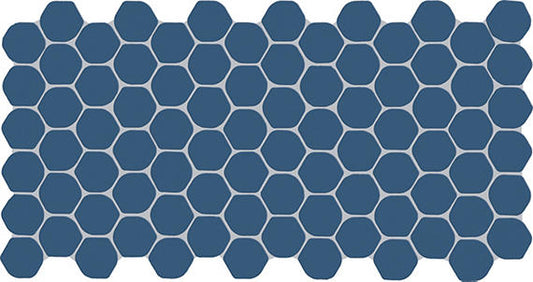 12x24 Keystones Organic Penny Round Mosaic Solid-Color Matte Smooth Porcelain Tile