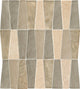 11x12 Regal Pendant Trapezoid Mosaic Mixed-Material Look Glossy Smooth Quartzite Tile