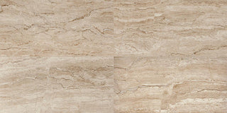 Warm Beige - 12x24 Marble Attache Natural Marble-Look Polished Smooth Porcelain Tile