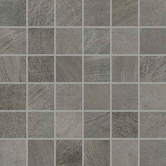 12x12 Ironcraft Straight Joint Mosaic Stone-Look Matte Smooth Porcelain Tile