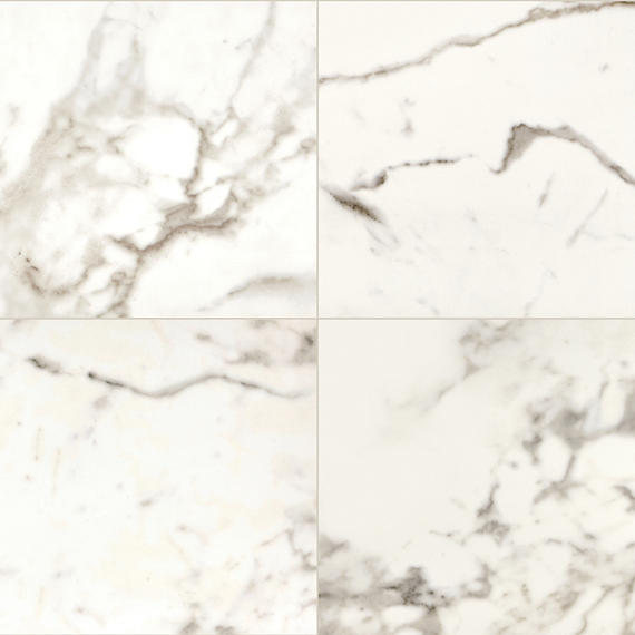 32x32 Marble Attache Natural Marble-Look Matte Smooth Porcelain Tile