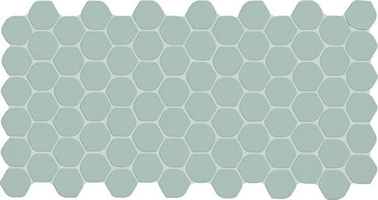 12x21 Keystones Hexagon  Mosaic Solid-Color Matte Smooth Porcelain Tile