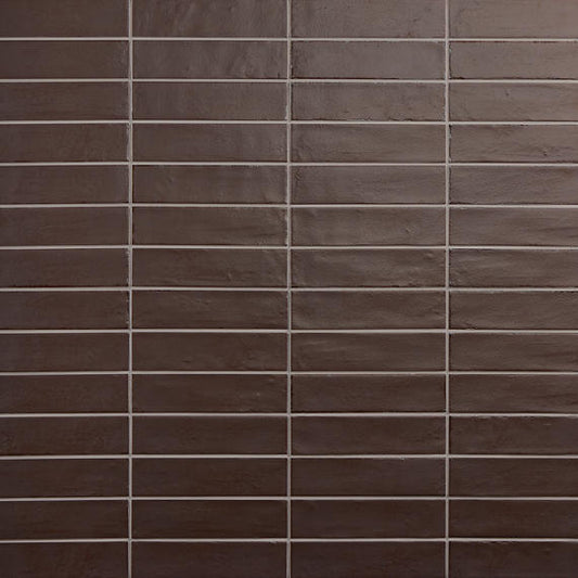 2x9 Iridescent Isles Natural Mixed-Color Glossy Smooth Porcelain Tile