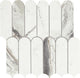 12x13 Eclessia Marble Scallop Fan Shell Mosaic Natural-Look Polished Smooth Marble Tile