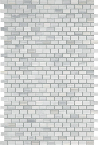 12x18 Perfit Mosaix Subway Pattern Mosaic Marble-Look Polished Smooth Stone Tile