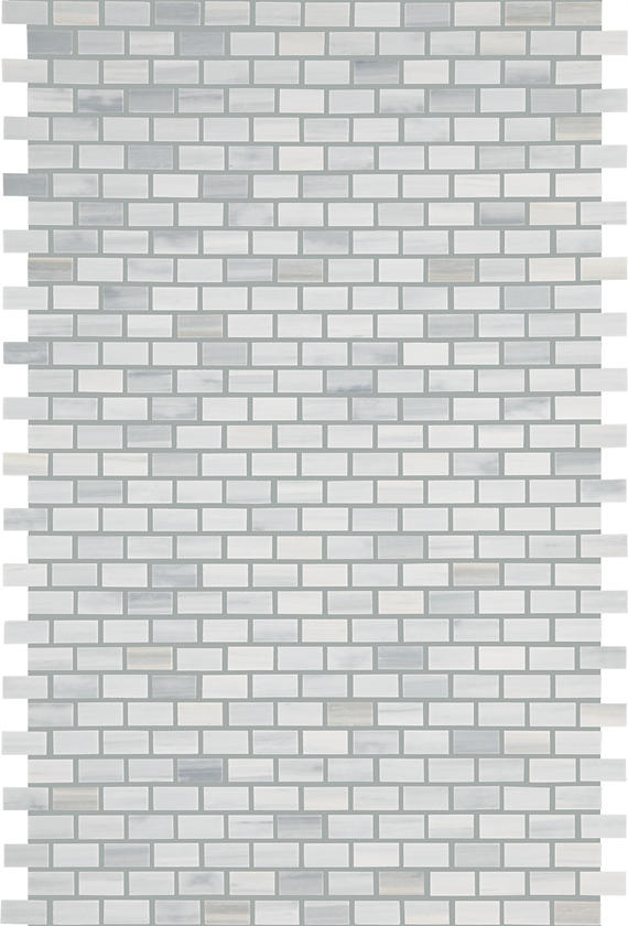 12x18 Perfit Mosaix Subway Pattern Mosaic Marble-Look Polished Smooth Stone Tile