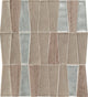 11x12 Regal Pendant Trapezoid Mosaic Mixed-Material Look Glossy Smooth Quartzite Tile