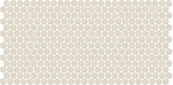10x22 Keystones Circle Penny Round Mosaic Solid-Color Matte Smooth Porcelain Tile