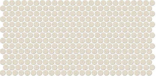10x22 Keystones Circle Penny Round Mosaic Solid-Color Matte Smooth Porcelain Tile