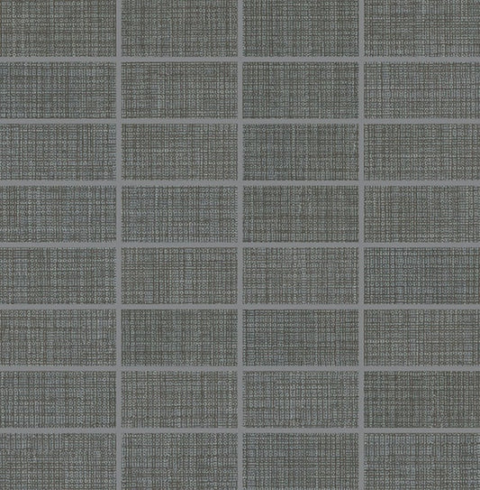 12x12 Fabric Art Straight Joint Mosaic Fabric-Look Matte Smooth Porcelain Tile