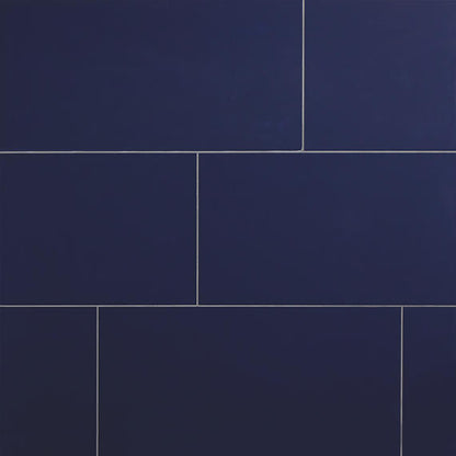 12x24 Luminique Handcrafted Solid-Color Glossy Smooth Ceramic Tile