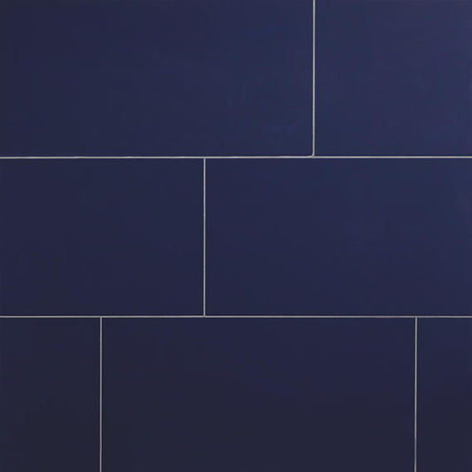 12x24 Luminique Handcrafted Solid-Color Glossy Smooth Ceramic Tile