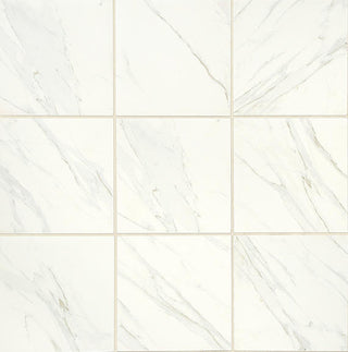 24x24 Florentine Natural Marble-Look Matte Smooth Porcelain Tile