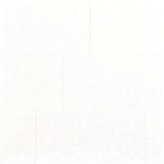 12x24 Luminique 3D-Geometric Linear-Circular Natural Solid-Color Glossy Smooth Ceramic Tile