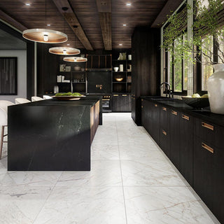 Gold Marble - 24x48 Marble Attache Lavish Natural Marble-Look Polished Smooth Porcelain Tile