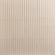 12x24 Luminique Natural Solid-Color Glossy 3D-Geometric Fluted Ceramic Tile
