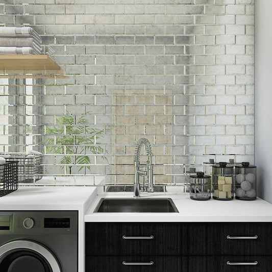 12x12 Lavaliere Straight Joint Mosaic Mixed-Color Polished Natural Marble Tile