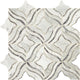 11x11 Lavaliere Petal Floral Wave Mosaic Mixed-Color Polished Natural Marble Tile