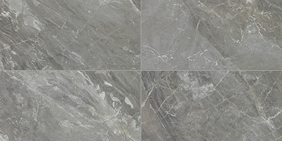 12x24 Famed Natural Marble-Look Polished Smooth Porcelain Tile