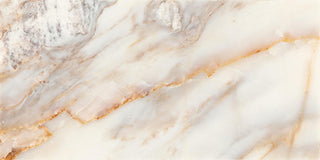 Golden White - 12x24 Gamma Intense Veining Natural Marble-Look Honed Smooth Stone Tile