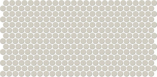 10x22 Keystones Circle Penny Round Mosaic Solid-Color Matte Smooth Porcelain Tile