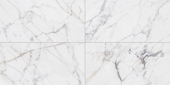 12x24 Marble Attache Lavish Natural Marble-Look Polished Smooth Porcelain Tile