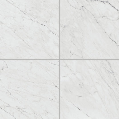 24x24 Marble Attache Lavish Natural Marble-Look Polished Smooth Porcelain Tile