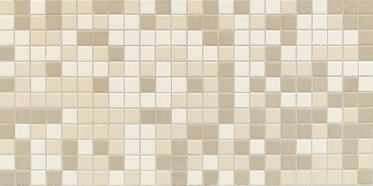 12x24 Keystones Straight Joint Mosaic Mixed-Color Matte Smooth Porcelain Tile
