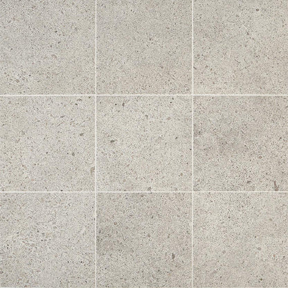 24x24 Industrial Park Natural Concrete-Look Matte Smooth Porcelain Tile