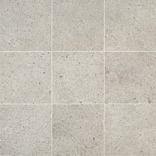 24x24 Industrial Park Natural Concrete-Look Matte Smooth Porcelain Tile