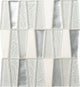11x12 Regal Pendant Trapezoid Mosaic Mixed-Material Look Glossy Smooth Quartzite Tile