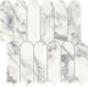 12x13 Eclessia Marble Scallop Fan Shell Mosaic Natural-Look Polished Smooth Marble Tile