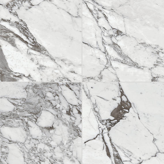 24x24 Marble Attache Lavish Natural Marble-Look Matte Smooth Porcelain Tile