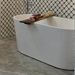 Gray Marble - 24x48 Marble Attache Natural Marble-Look Matte Smooth Porcelain Tile