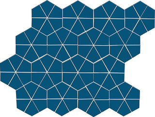 12x15 Stagecraft Multi-Polygon Intricate Geometry Mosaic Solid-Color Glossy Smooth Ceramic Tile